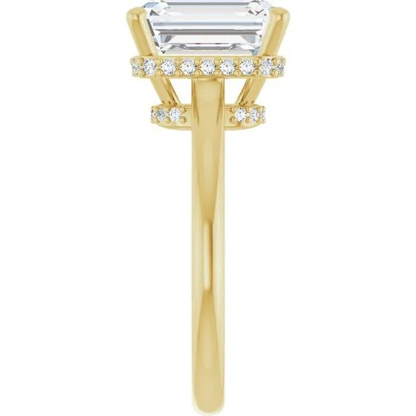 Hidden Halo-Style Engagement Ring Image 4 Don's Jewelry & Design Washington, IA