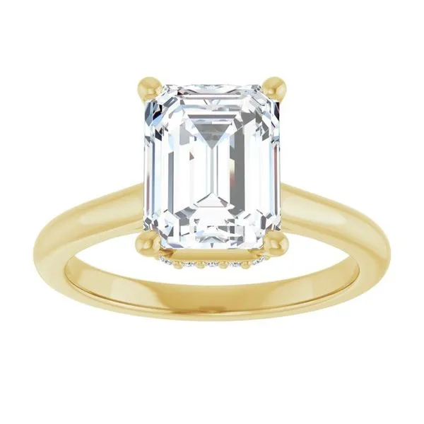 Hidden Halo-Style Engagement Ring Image 3 Don's Jewelry & Design Washington, IA