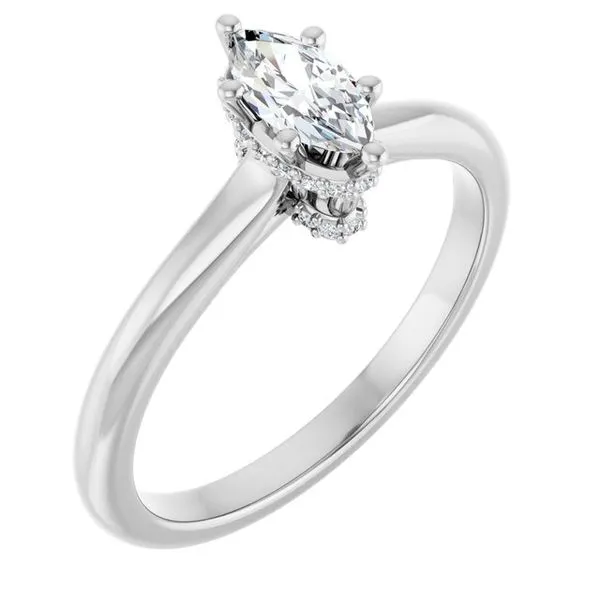 Hidden Halo-Style Engagement Ring J. Thomas Jewelers Rochester Hills, MI