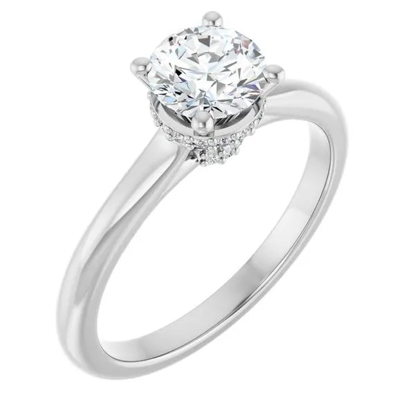 Hidden Halo-Style Engagement Ring Don's Jewelry & Design Washington, IA