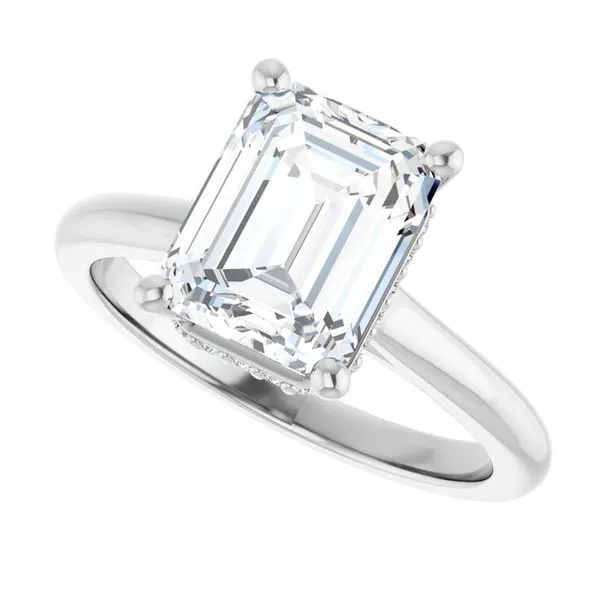 Hidden Halo-Style Engagement Ring Image 5 JF Jones Jewelers Rochester, NY