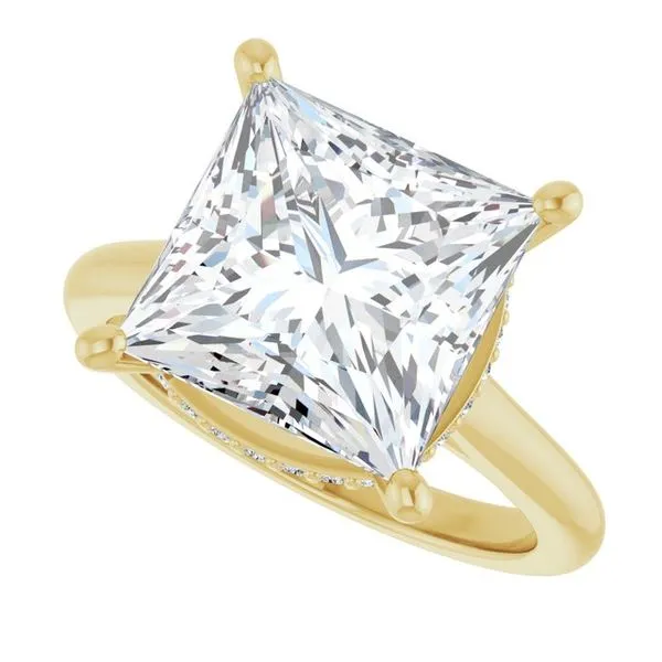 Hidden Halo-Style Engagement Ring Image 5 Don's Jewelry & Design Washington, IA