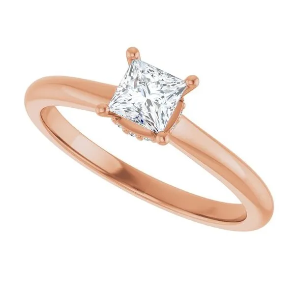 Hidden Halo-Style Engagement Ring Image 5 The Ring Austin Round Rock, TX