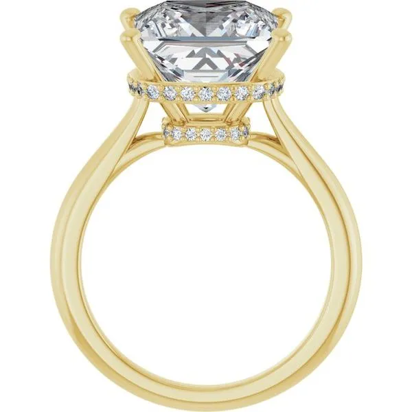 Hidden Halo-Style Engagement Ring Image 2 Vulcan's Forge LLC KANSAS CITY, MO