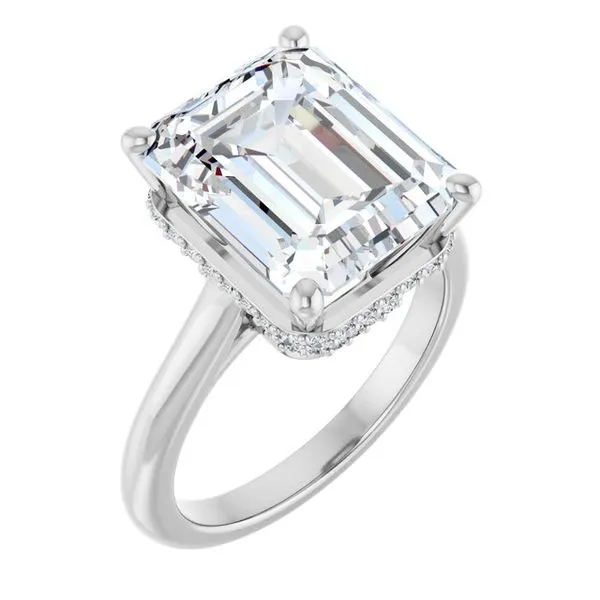 Hidden Halo-Style Engagement Ring Virtus Collective Newport Beach , CA