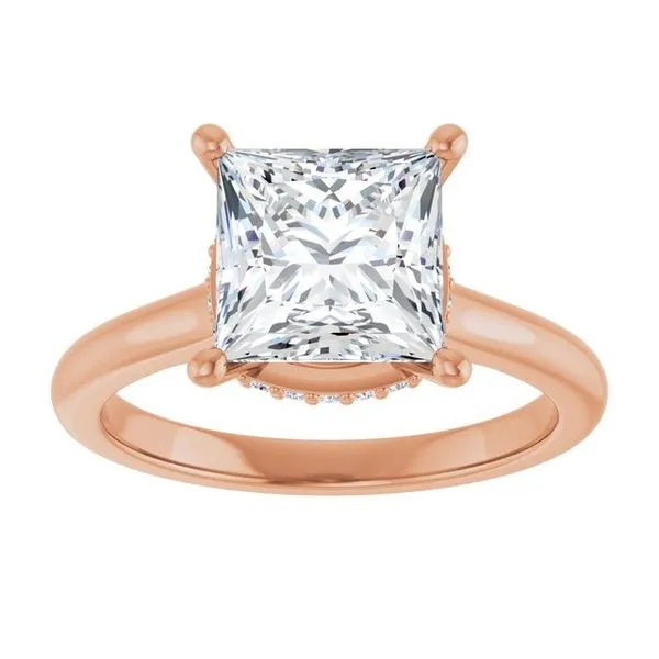 Hidden Halo-Style Engagement Ring Image 3 J. Thomas Jewelers Rochester Hills, MI