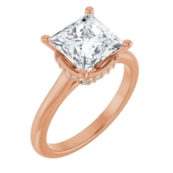 Hidden Halo-Style Engagement Ring The Ring Austin Round Rock, TX