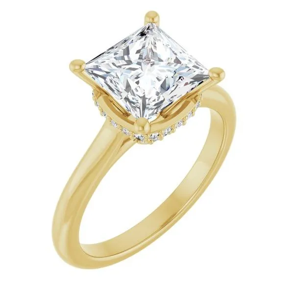 Hidden Halo-Style Engagement Ring Paul James Jewelers Angels Camp, CA
