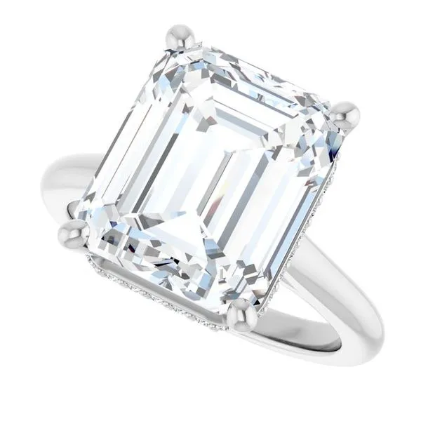 Hidden Halo-Style Engagement Ring Image 5 Don's Jewelry & Design Washington, IA