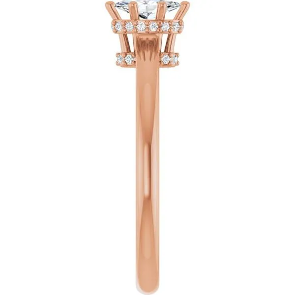 Hidden Halo-Style Engagement Ring Image 4 Don's Jewelry & Design Washington, IA