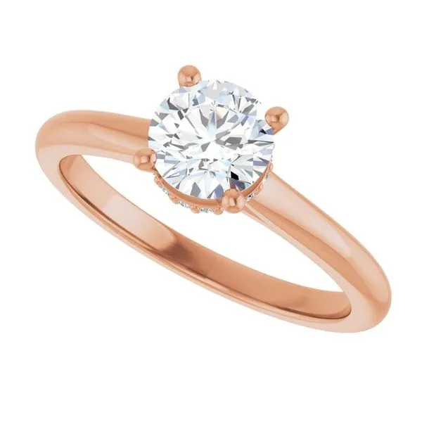 Hidden Halo-Style Engagement Ring Image 5 The Ring Austin Round Rock, TX