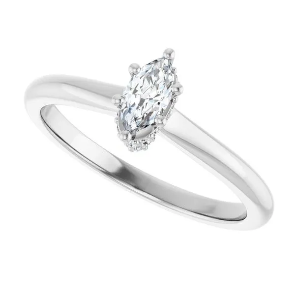 Hidden Halo-Style Engagement Ring Image 5 J. West Jewelers Round Rock, TX