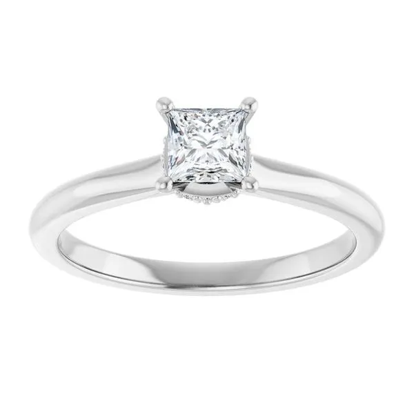 Hidden Halo-Style Engagement Ring Image 3 The Ring Austin Round Rock, TX