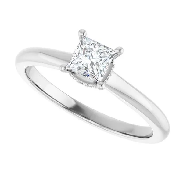Hidden Halo-Style Engagement Ring Image 5 Vulcan's Forge LLC KANSAS CITY, MO