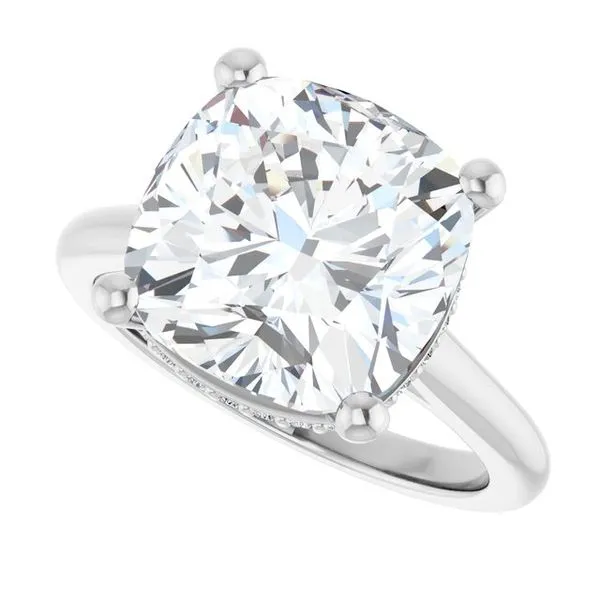 Hidden Halo-Style Engagement Ring Image 5 J. West Jewelers Round Rock, TX