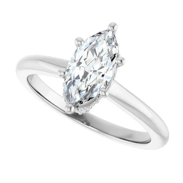 Hidden Halo-Style Engagement Ring Image 5 Vulcan's Forge LLC KANSAS CITY, MO