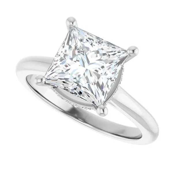 Hidden Halo-Style Engagement Ring Image 5 JF Jones Jewelers Rochester, NY