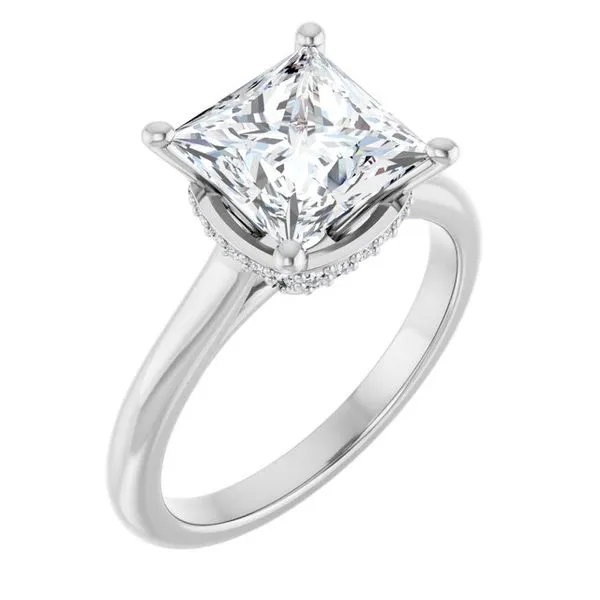 Hidden Halo-Style Engagement Ring Paul James Jewelers Angels Camp, CA