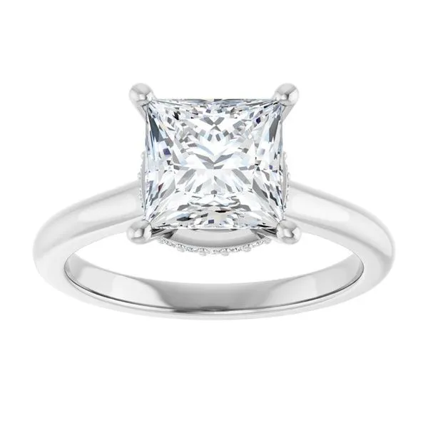 Hidden Halo-Style Engagement Ring Image 3 Shipley's Fine Jewelry Hampstead, MD