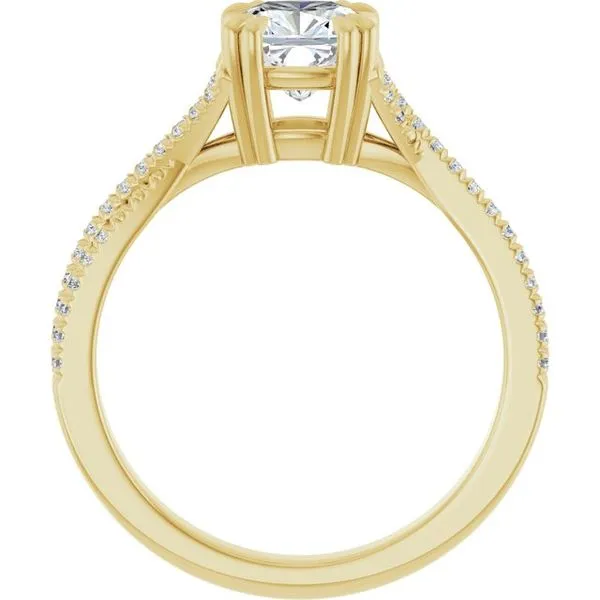 Double Claw-Prong Solitaire Criss-Cross Engagement Ring Image 2 J. Thomas Jewelers Rochester Hills, MI
