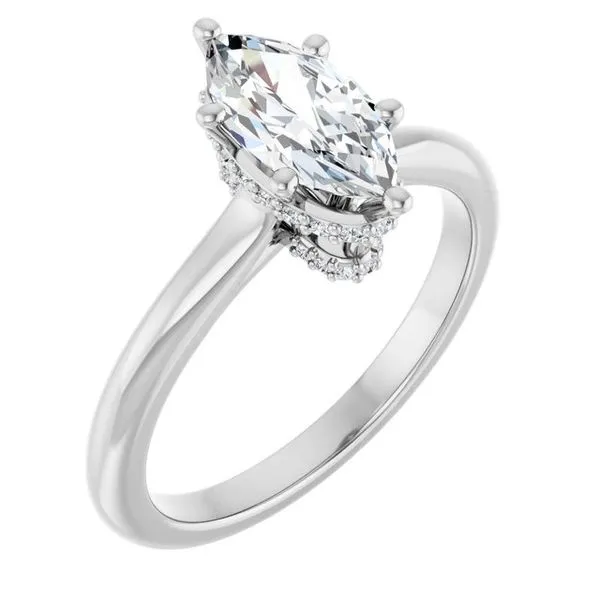 Hidden Halo-Style Engagement Ring Arezzo Jewelers Elmwood Park, IL