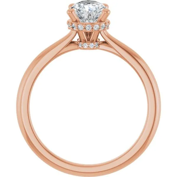 Hidden Halo-Style Engagement Ring Image 2 J. West Jewelers Round Rock, TX