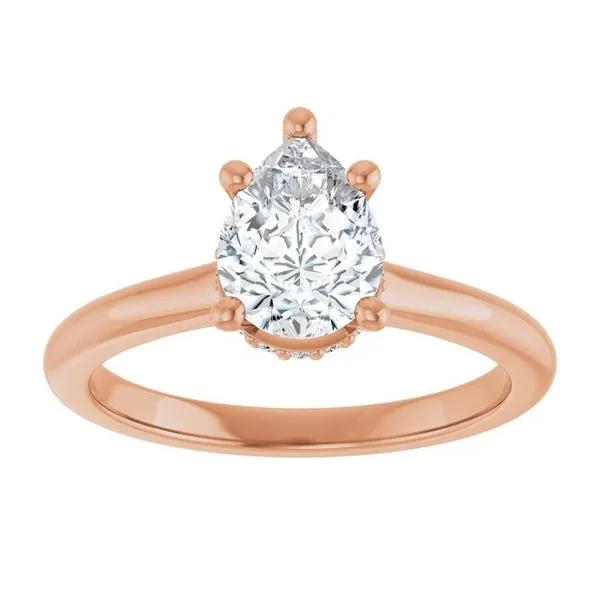 Hidden Halo-Style Engagement Ring Image 3 J. West Jewelers Round Rock, TX