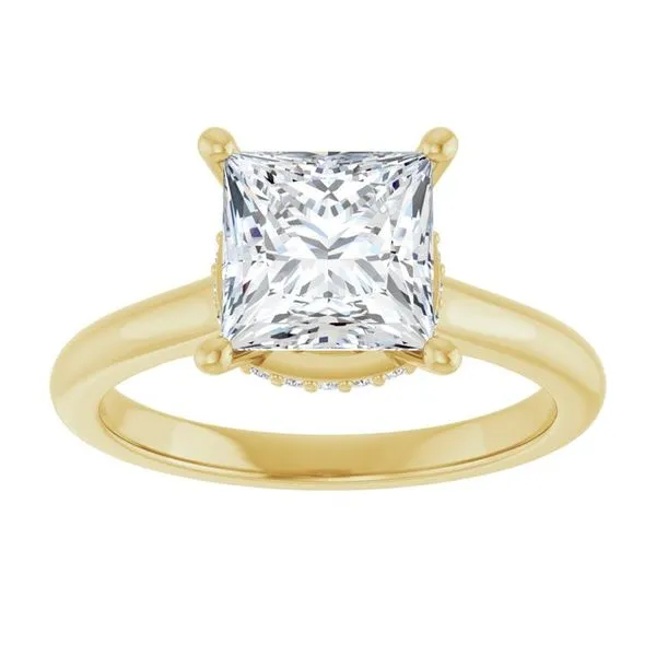 Hidden Halo-Style Engagement Ring Image 3 JF Jones Jewelers Rochester, NY