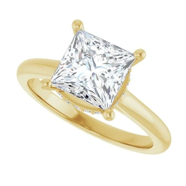 Hidden Halo-Style Engagement Ring Image 5 The Ring Austin Round Rock, TX