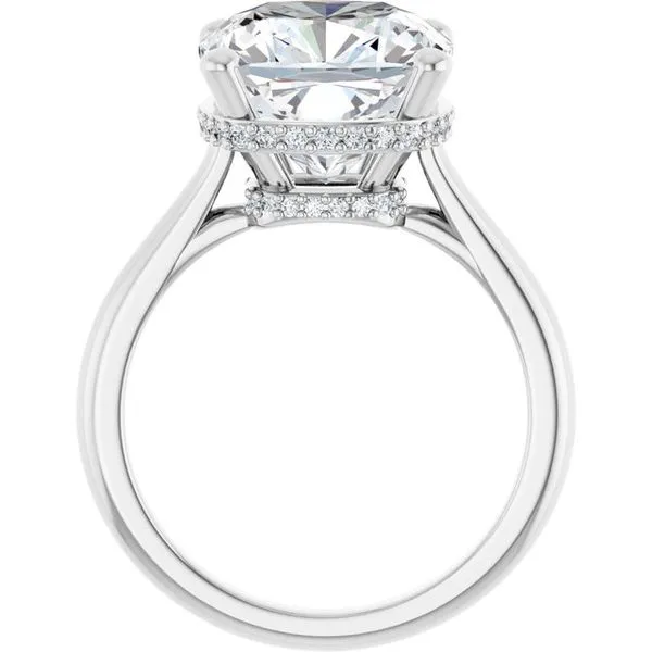 Hidden Halo-Style Engagement Ring Image 2 J. West Jewelers Round Rock, TX
