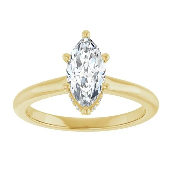 Hidden Halo-Style Engagement Ring Image 3 JF Jones Jewelers Rochester, NY