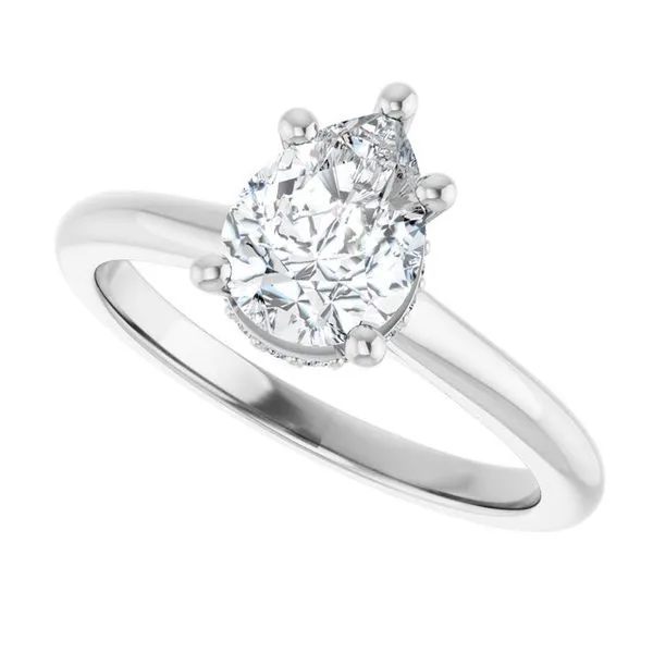 Hidden Halo-Style Engagement Ring Image 5 Michael Szwed Jewelers Longmeadow, MA