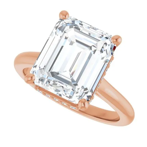 Hidden Halo-Style Engagement Ring Image 5 Michael Szwed Jewelers Longmeadow, MA