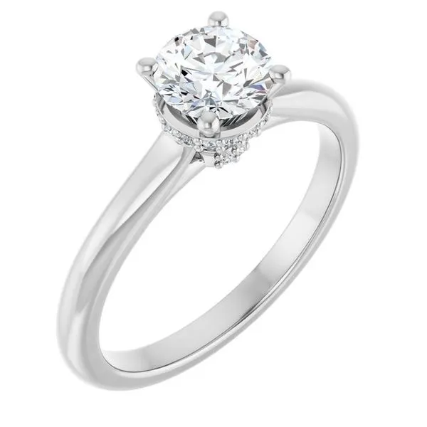 Hidden Halo-Style Engagement Ring Virtus Collective Newport Beach , CA