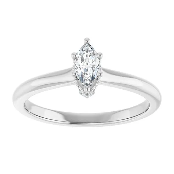 Hidden Halo-Style Engagement Ring Image 3 Clater Jewelers Louisville, KY