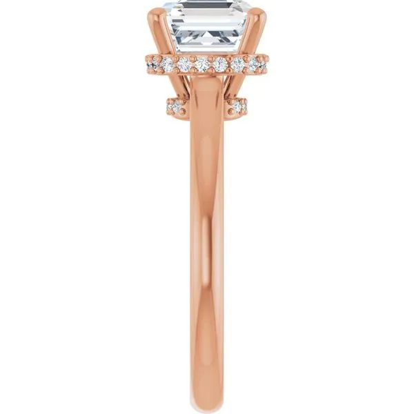 Hidden Halo-Style Engagement Ring Image 4 Hudson Valley Goldsmith New Paltz, NY