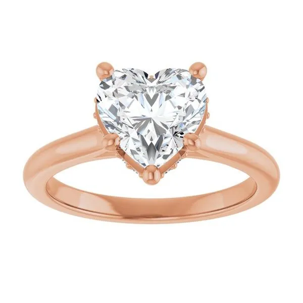 Hidden Halo-Style Engagement Ring Image 3 Raleigh Diamond Fine Jewelry Raleigh, NC