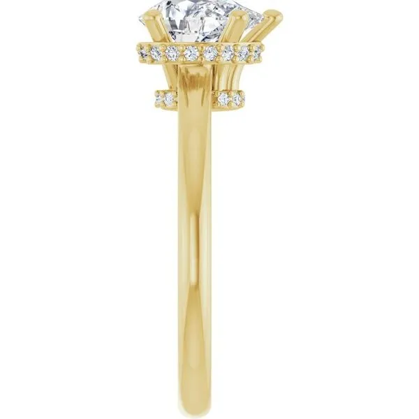 Hidden Halo-Style Engagement Ring Image 4 JF Jones Jewelers Rochester, NY