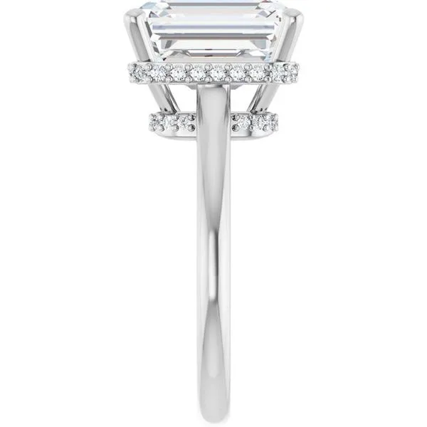 Hidden Halo-Style Engagement Ring Image 4 Clater Jewelers Louisville, KY