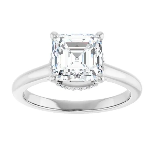 Hidden Halo-Style Engagement Ring Image 3 The Ring Austin Round Rock, TX