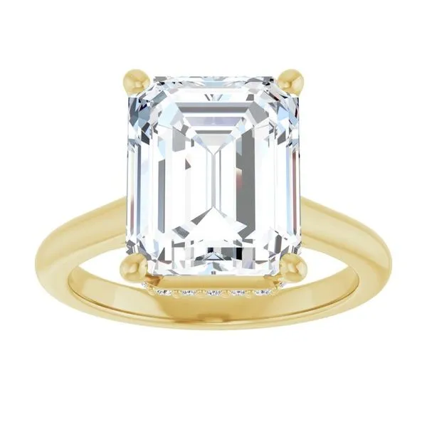 Hidden Halo-Style Engagement Ring Image 3 Raleigh Diamond Fine Jewelry Raleigh, NC