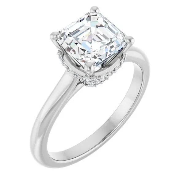 Hidden Halo-Style Engagement Ring Raleigh Diamond Fine Jewelry Raleigh, NC