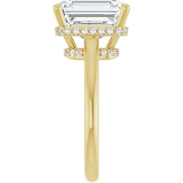 Hidden Halo-Style Engagement Ring Image 4 Clater Jewelers Louisville, KY