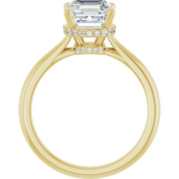 Hidden Halo-Style Engagement Ring Image 2 The Jewelry Source El Segundo, CA