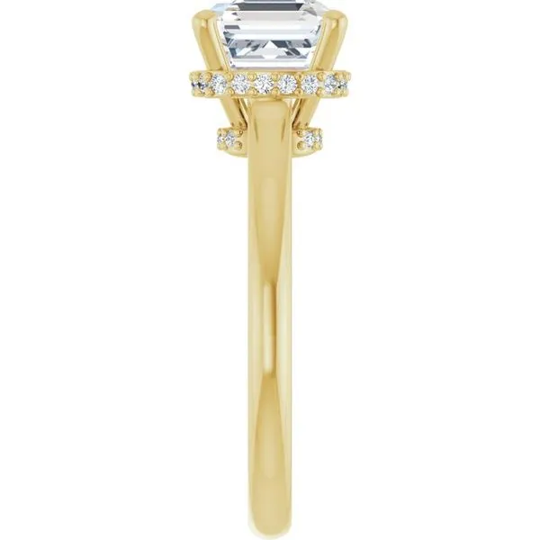 Hidden Halo-Style Engagement Ring Image 4 J. West Jewelers Round Rock, TX