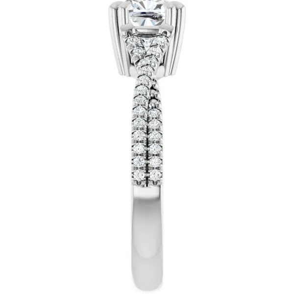 Double Claw-Prong Solitaire Criss-Cross Engagement Ring Image 4 Paul James Jewelers Angels Camp, CA