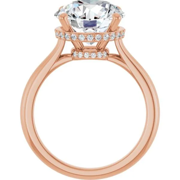 Hidden Halo-Style Engagement Ring Image 2 Vulcan's Forge LLC KANSAS CITY, MO