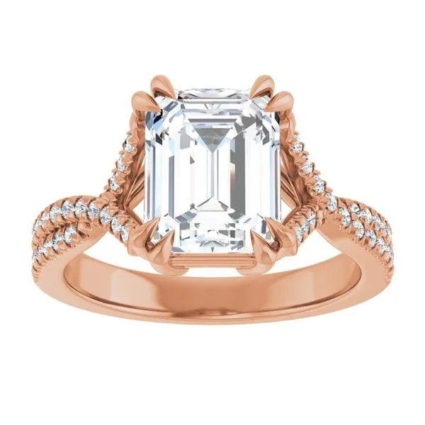 Double Claw-Prong Solitaire Criss-Cross Engagement Ring Image 3 Futer Bros Jewelers York, PA