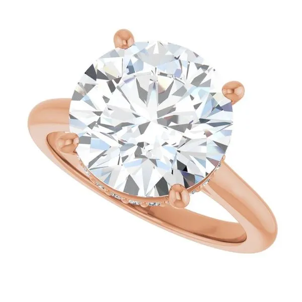 Hidden Halo-Style Engagement Ring Image 5 Don's Jewelry & Design Washington, IA