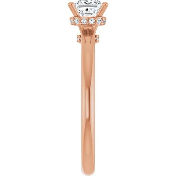 Hidden Halo-Style Engagement Ring Image 4 Hudson Valley Goldsmith New Paltz, NY